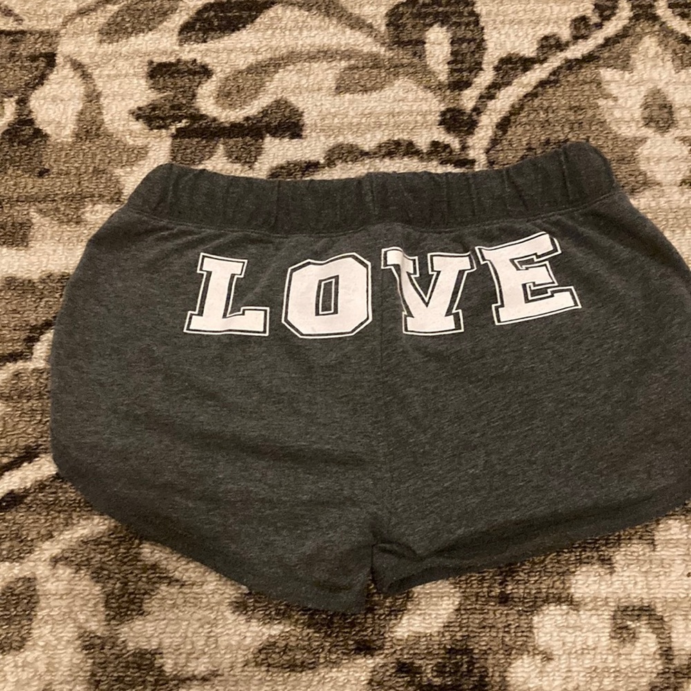 LOVE gray lounge shorts